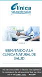 Mobile Screenshot of clinicanaturaldesalud.com